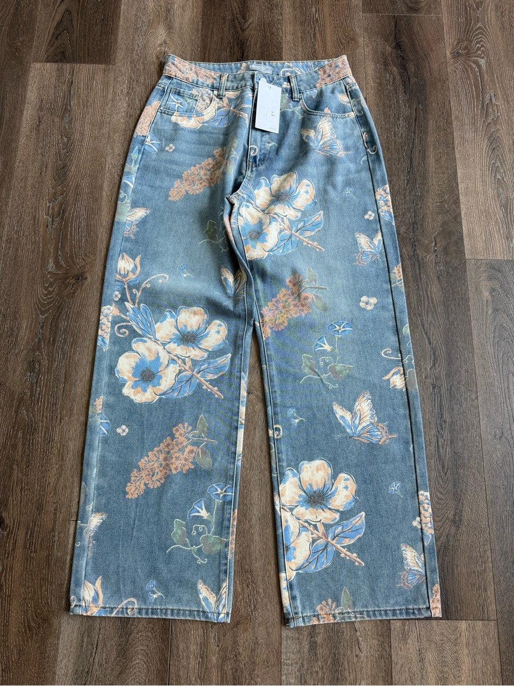 Blueb Collection Floral Jeans Women’s Size Large